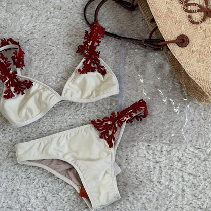 3Pcs Laser Cut Bikini Sexy Women Swimsuit Push Up Swimwear High Waisted Biquini Female Hollow Bathing Suit Bodysuit Beachwear