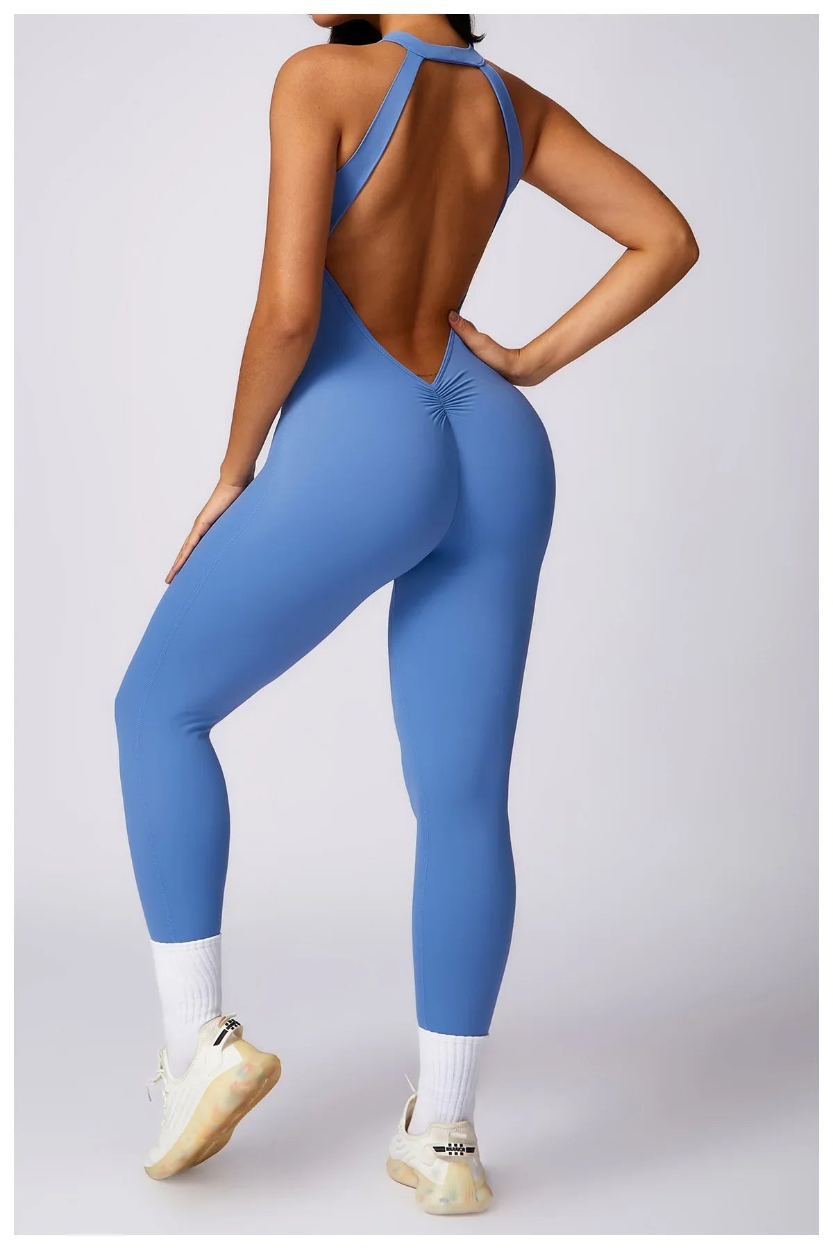 Custom LOGO High Quality Outdoor Jumpsuit Activewear tracksuit women‘s one-piece yoga clothes running tight fitting sportswear