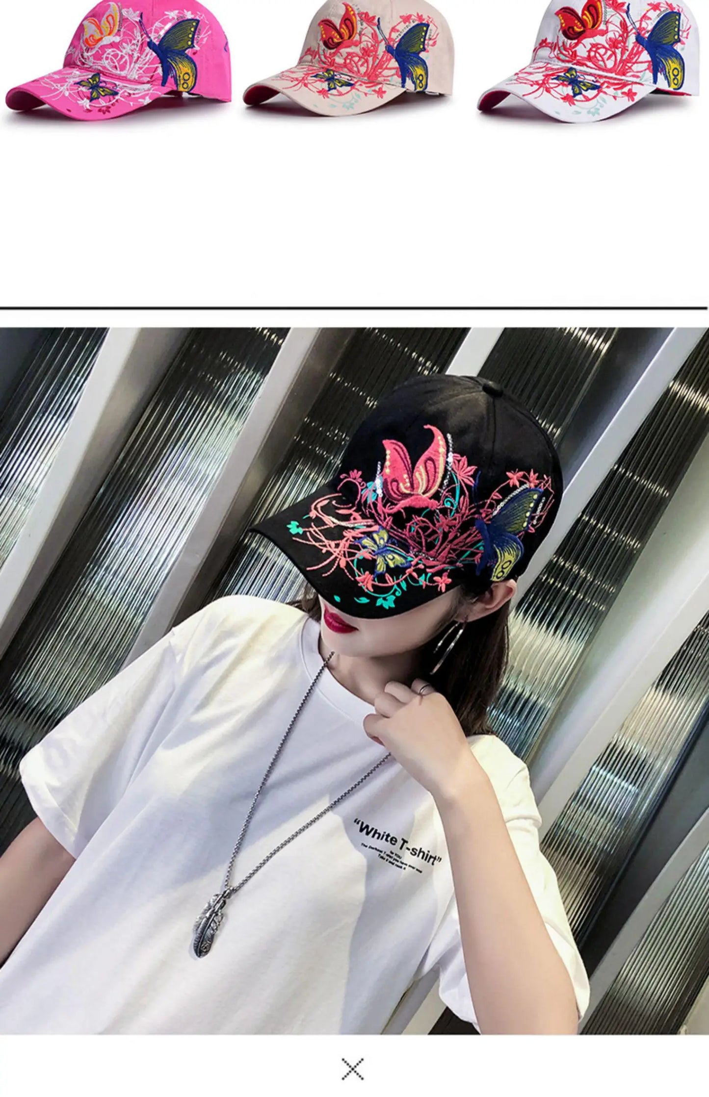 Baseball Cap Women Embroidered Flower Baseball Hat Spring Summer Hats For Women Cotton Snapback Vintage Ethnic Style Sun Visor