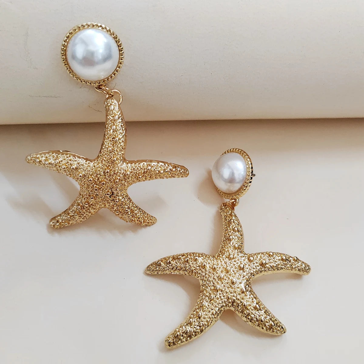 Golden Elastic Starfish Bracelet&Bangle Beach Jewelry For Women Girl