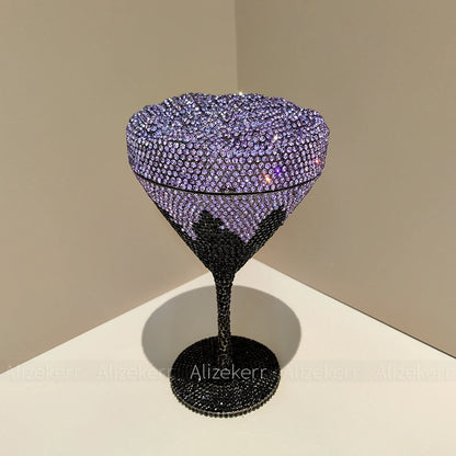 Alizekerr Goblet Rhinestone Evening Bags Women Gorgeous Boutique Unique Flower Crystal Clutch Purses And Handbags Wedding Party