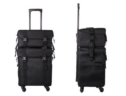 Multifunction Rolling Luggage Sets Spinner Multi-layer Trolley Suitcase with Wheels Women Oxford professional Cosmetic Case