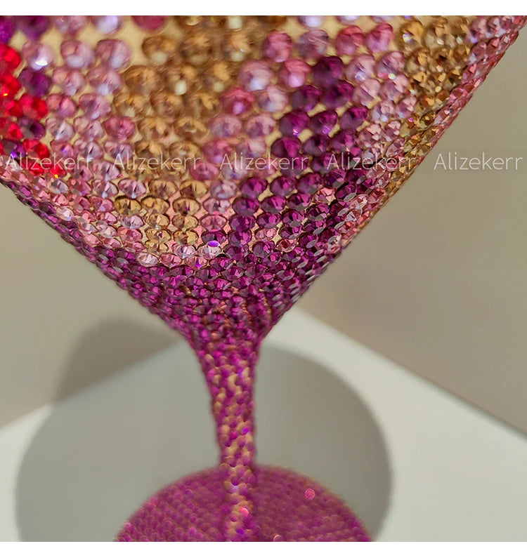 Alizekerr Goblet Rhinestone Evening Bags Women Gorgeous Boutique Unique Flower Crystal Clutch Purses And Handbags Wedding Party
