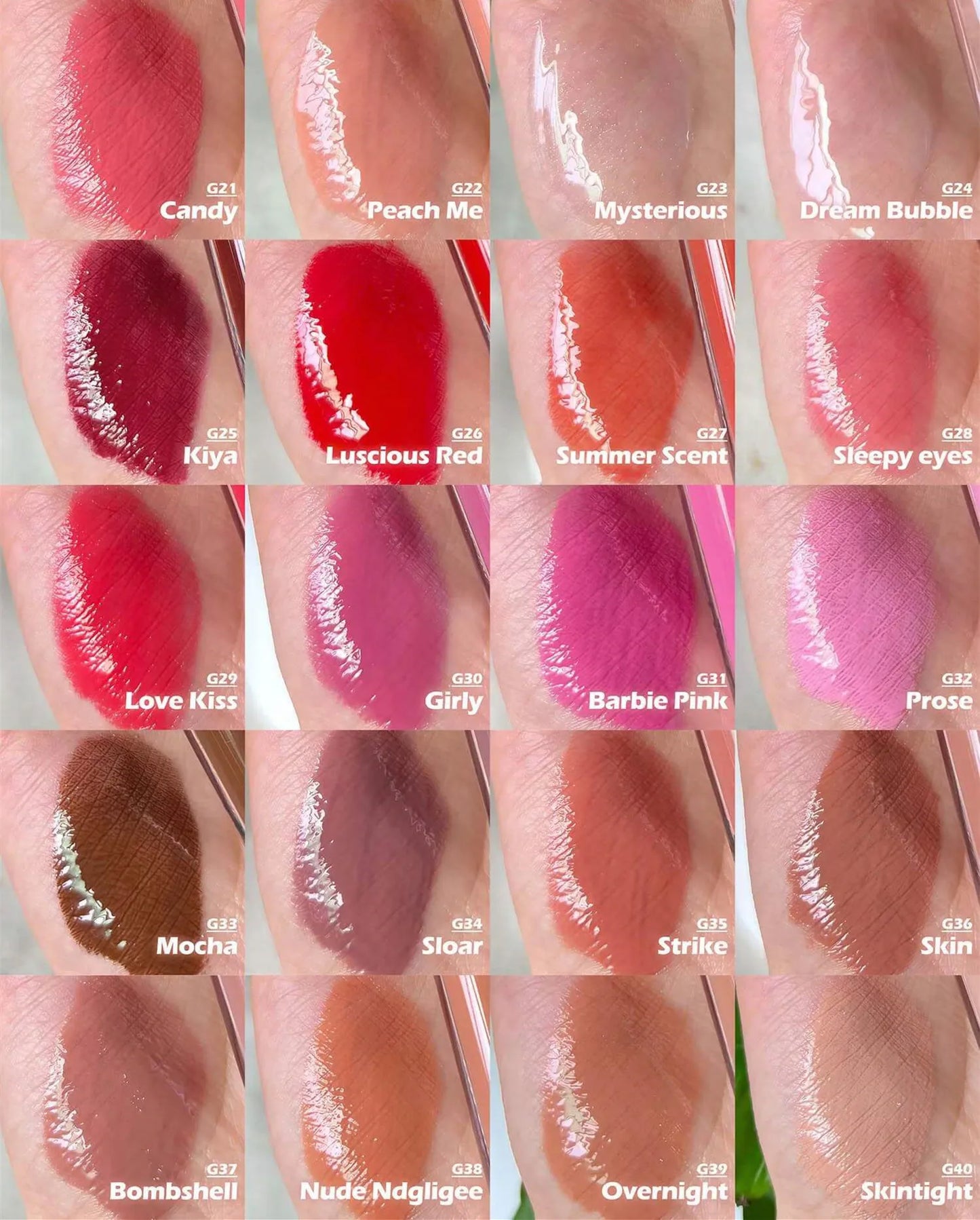 Customized Vegan Lip Gloss Wholesale Cosmetic Private label Moisturizing Lipgloss Shiny Glitter Clear Makeup Liquid Lipstick