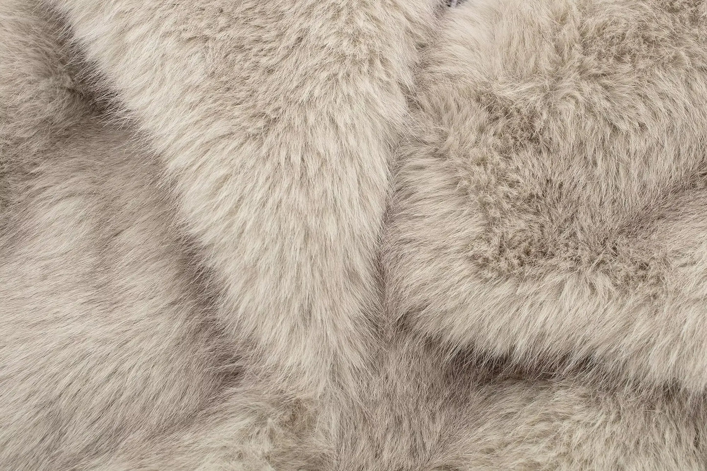 TRAFZA Female Vintage Artificial Fur Effect Coats Lapel Warm Plush Long Sleeves Hidden Buttons Autumn Winter Casual Outerwear