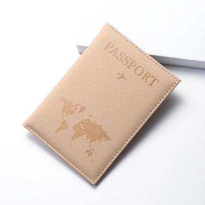 Women Men RFID Vintage Business Passport Covers Holder Multi-Function ID Bank Card PU Leather Wallet Case Travel Accessories
