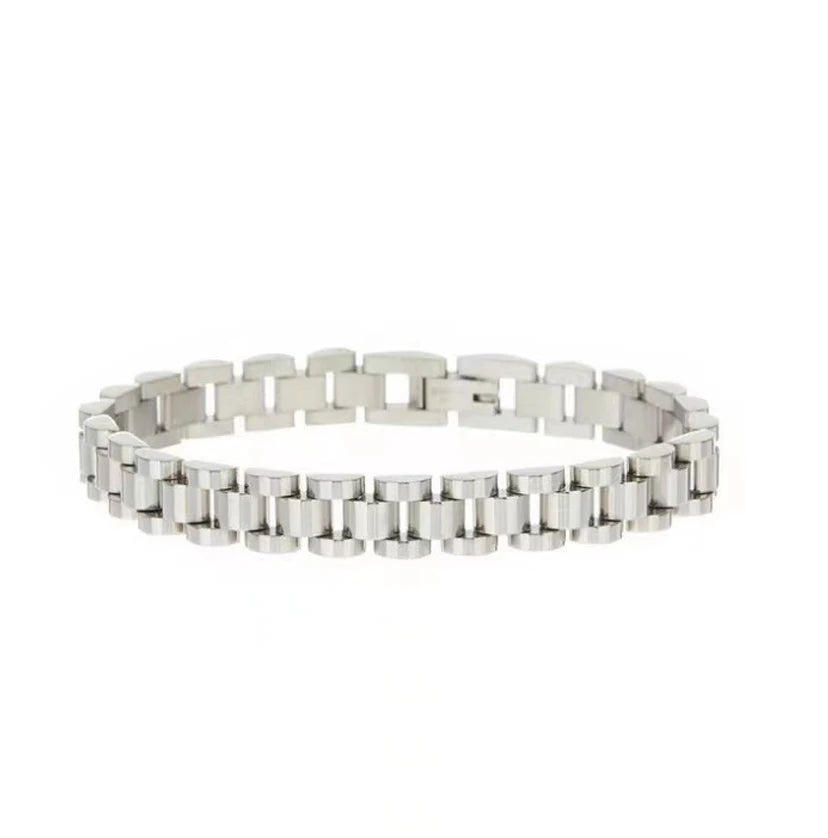 E.B.belle Tarnish Free Stainless Steel Gold Plated Detachable Wristbands Bracelets Bangles For Women Men Gold Wrap Bracelets