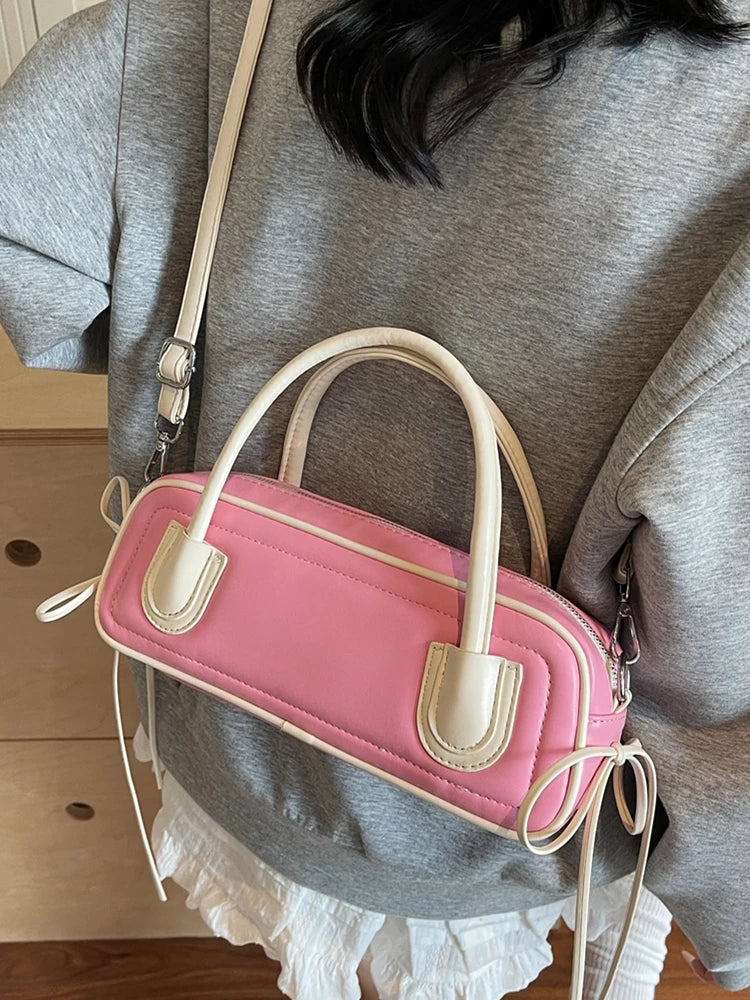 Luxury Designer Bowling Bags Women Handbag And Purse Ladies Pu Leather Travel Pillow Bag Shoulder Crossbody Tote Lady Clutch Bag