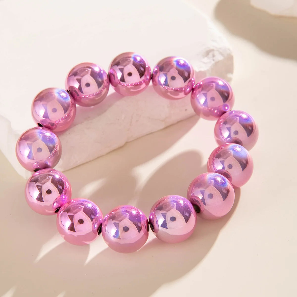 DIEZI Bohemian Multicolor CCB Beads Bracelets For Women Fashion Sweet Shell Starfish Conch Charm Bracelets Bangles Men Jewelry