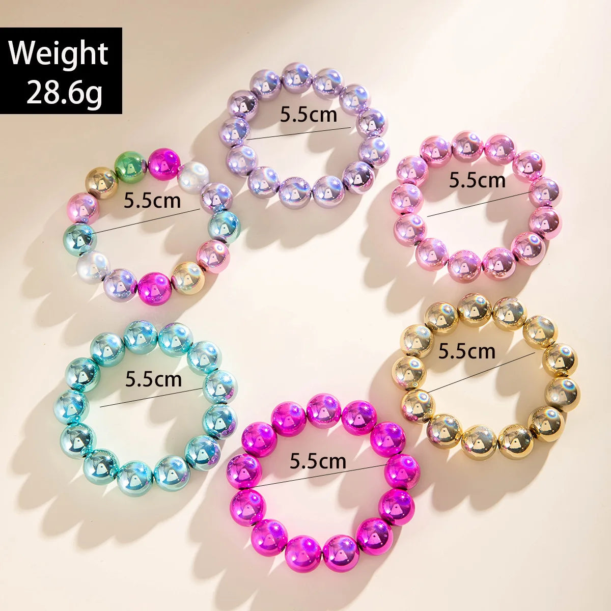 DIEZI Bohemian Multicolor CCB Beads Bracelets For Women Fashion Sweet Shell Starfish Conch Charm Bracelets Bangles Men Jewelry