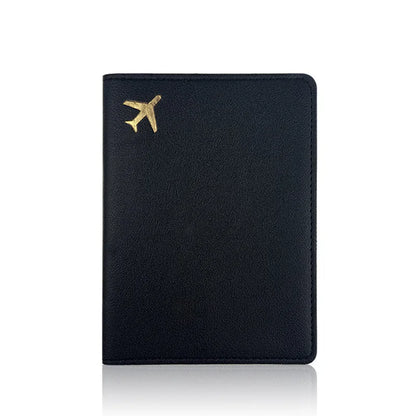 PU Leather Travel Passport Protective Case Thickened Passport Holder Case