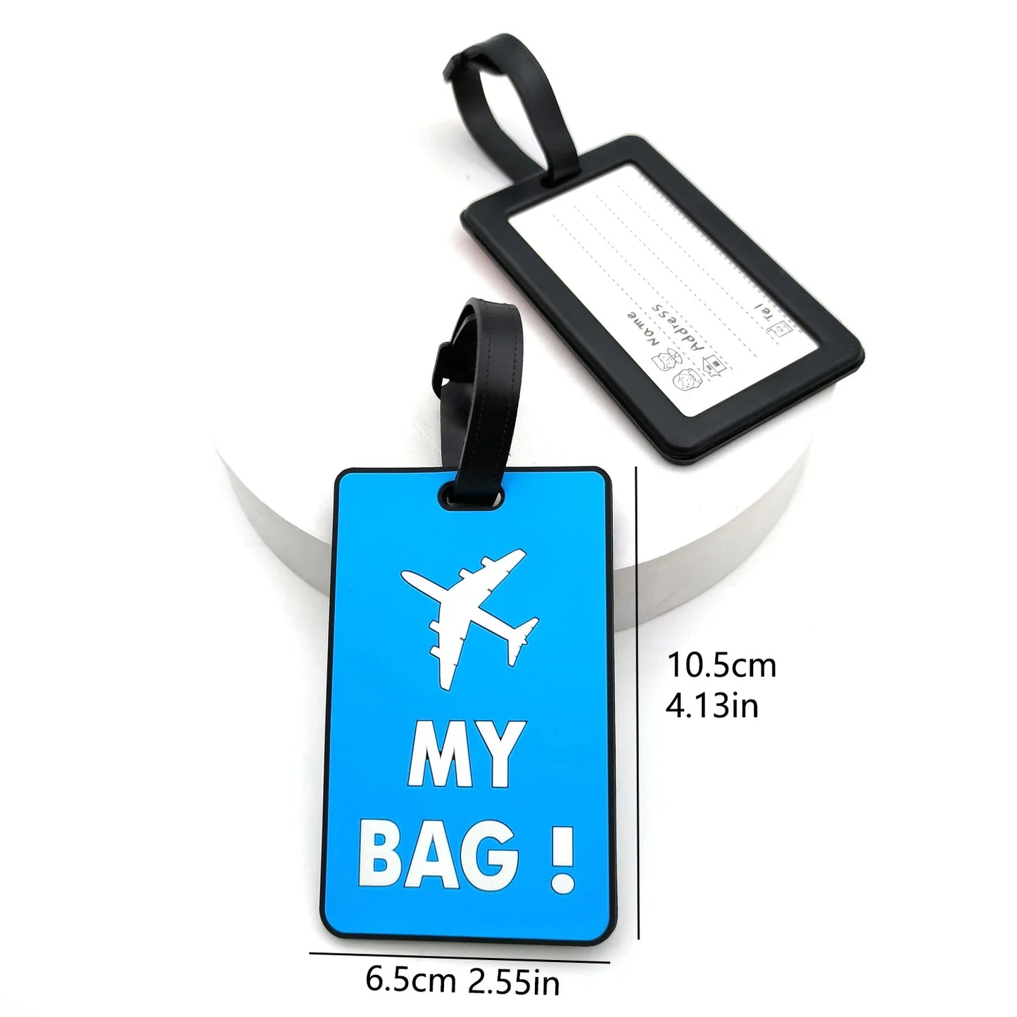 1PCS Travel Accessories Luggage Tag Creative  Suitcase Fashion Style Silicon Portable Travel Holder