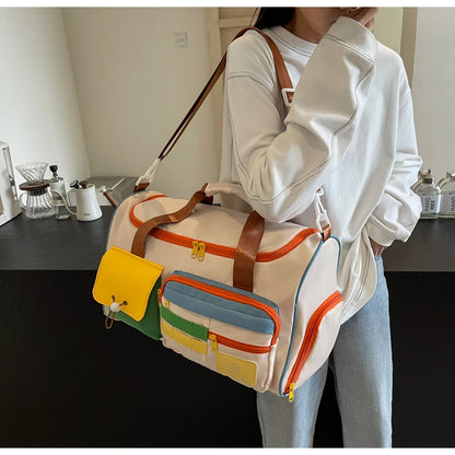 Travel Bag, Duffel Bag Cosmetics Bag, Professional Fitness Bag, Yoga Swimming Training Backpack, Satchel Shoulder Crossbody Tote Bag, Suitable for Men and Women
