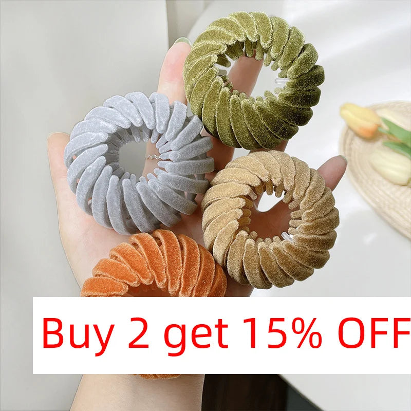 2021 Women Hair Device Big Hair Claw Clips Bird's Nest Hairpin Korean Bun Hair Disk Ponytail Solid Curler Headwear Accessories