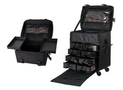 Multifunction Rolling Luggage Sets Spinner Multi-layer Trolley Suitcase with Wheels Women Oxford professional Cosmetic Case