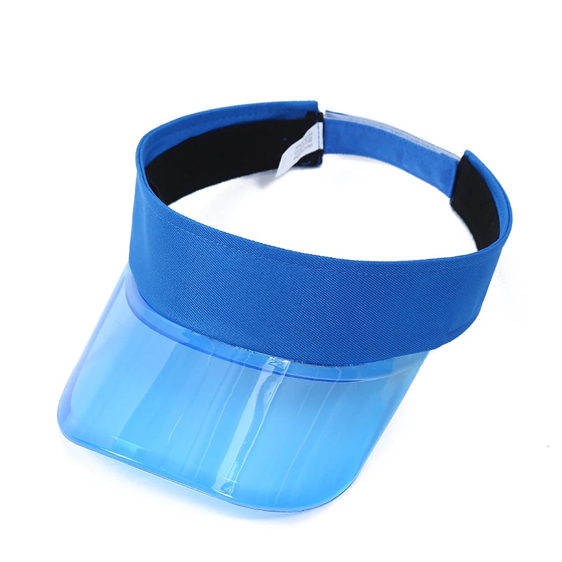 Parent-child Sun Visor Hats Mom's Son Daughter Plastic PVC Visor Caps Outdoor Sport Bicycle Sunshade Hat for Women
