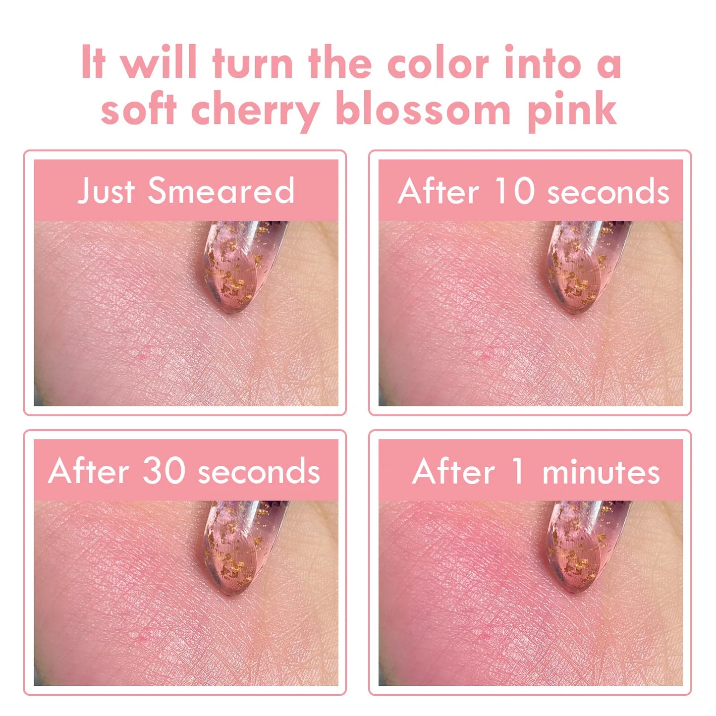 Crystal Jelly Lip Balm Private Label Pink Nourishing Moisturizing Lipstick Flower Temperature Color Changing Lip Plump Care