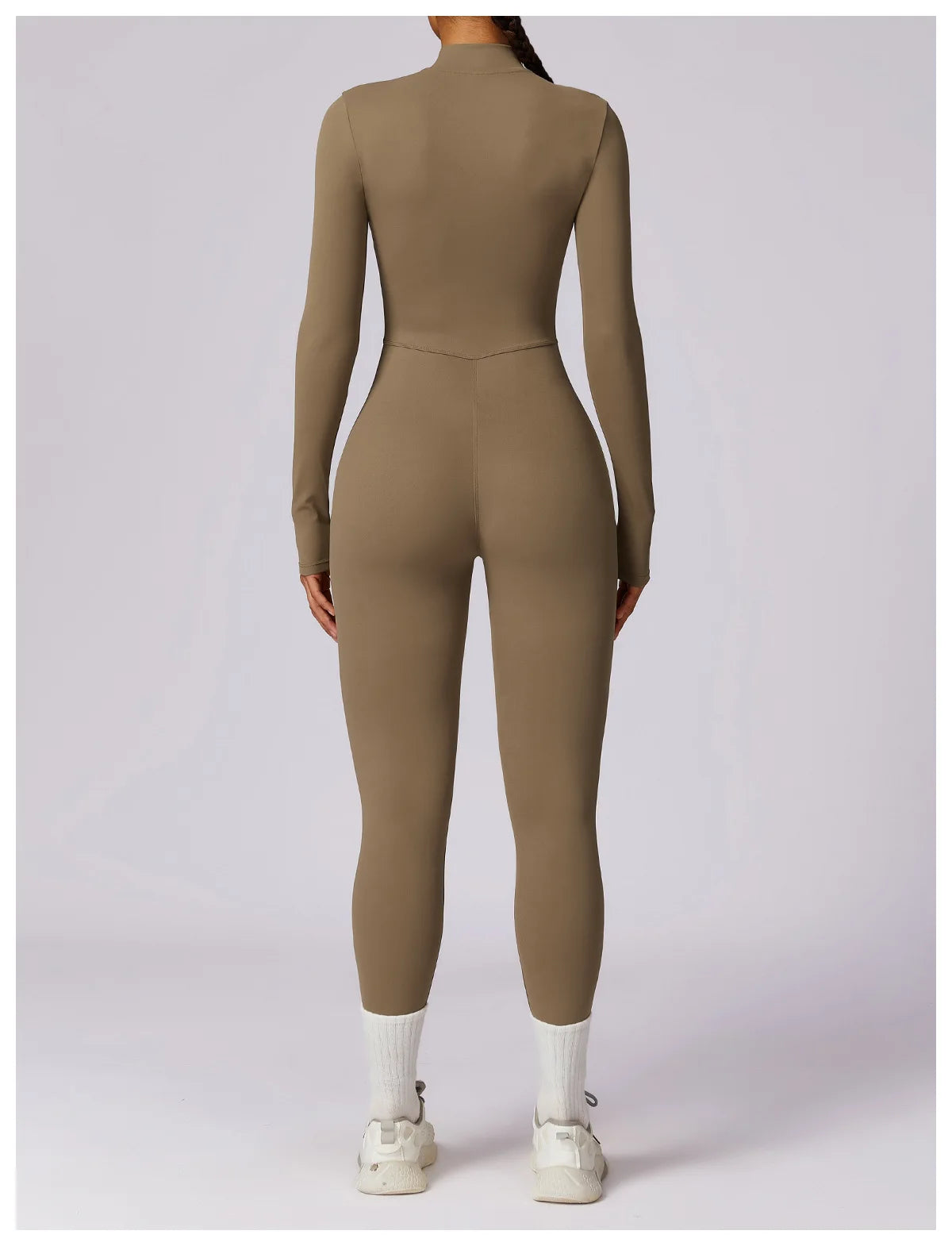 Customized LOGO women's zipper long-sleeved yoga onesie high-intensity fitness sports onesie tights