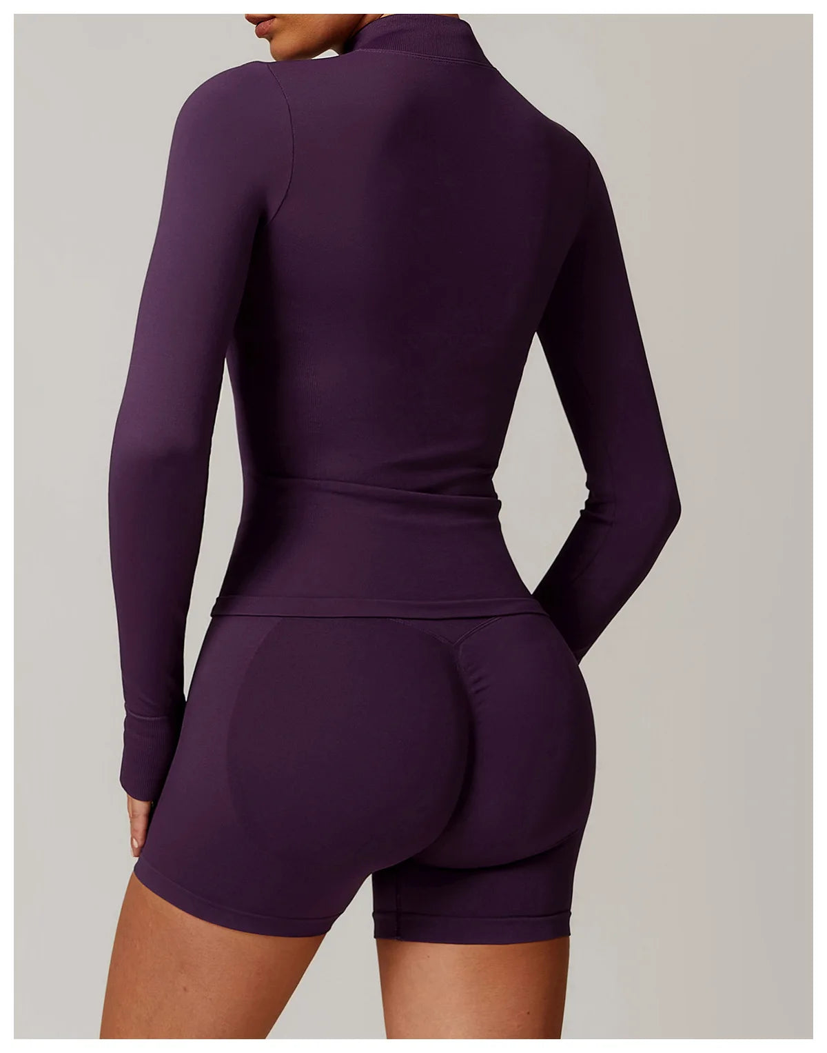 Customized LOGO women's seamless stand-up collar zipper yoga clothes jacket windproof slim top sports running jacket jacket
