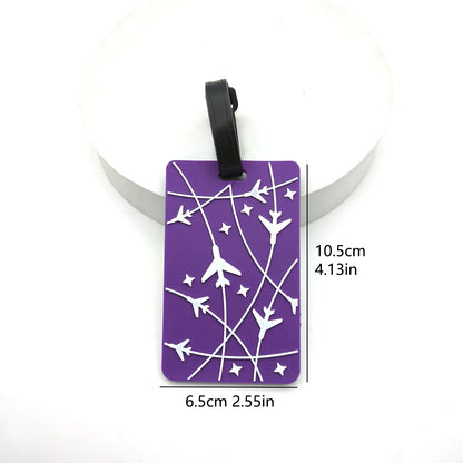 1PCS Travel Accessories Luggage Tag Creative  Suitcase Fashion Style Silicon Portable Travel Holder