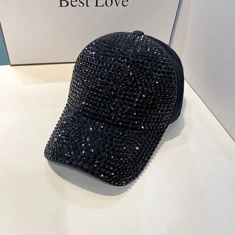 CNTANG Summer Women's Baseball Cap Spring Autumn Rhinestone Caps Fashion Personality Street Hiphop Hats For Female Snapback