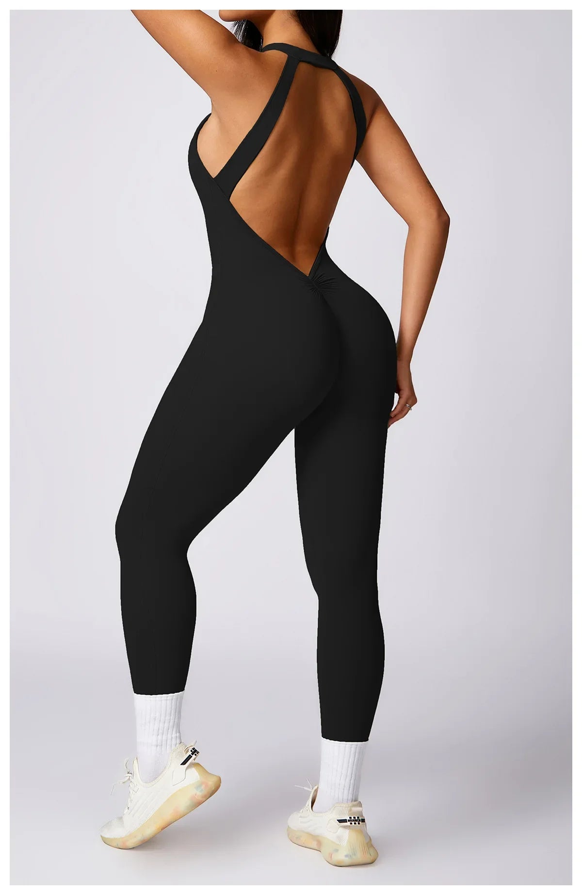 Custom LOGO High Quality Outdoor Jumpsuit Activewear tracksuit women‘s one-piece yoga clothes running tight fitting sportswear
