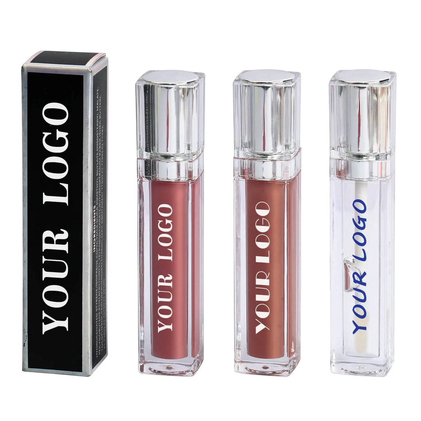 Customized Vegan Lip Gloss Wholesale Cosmetic Private label Moisturizing Lipgloss Shiny Glitter Clear Makeup Liquid Lipstick