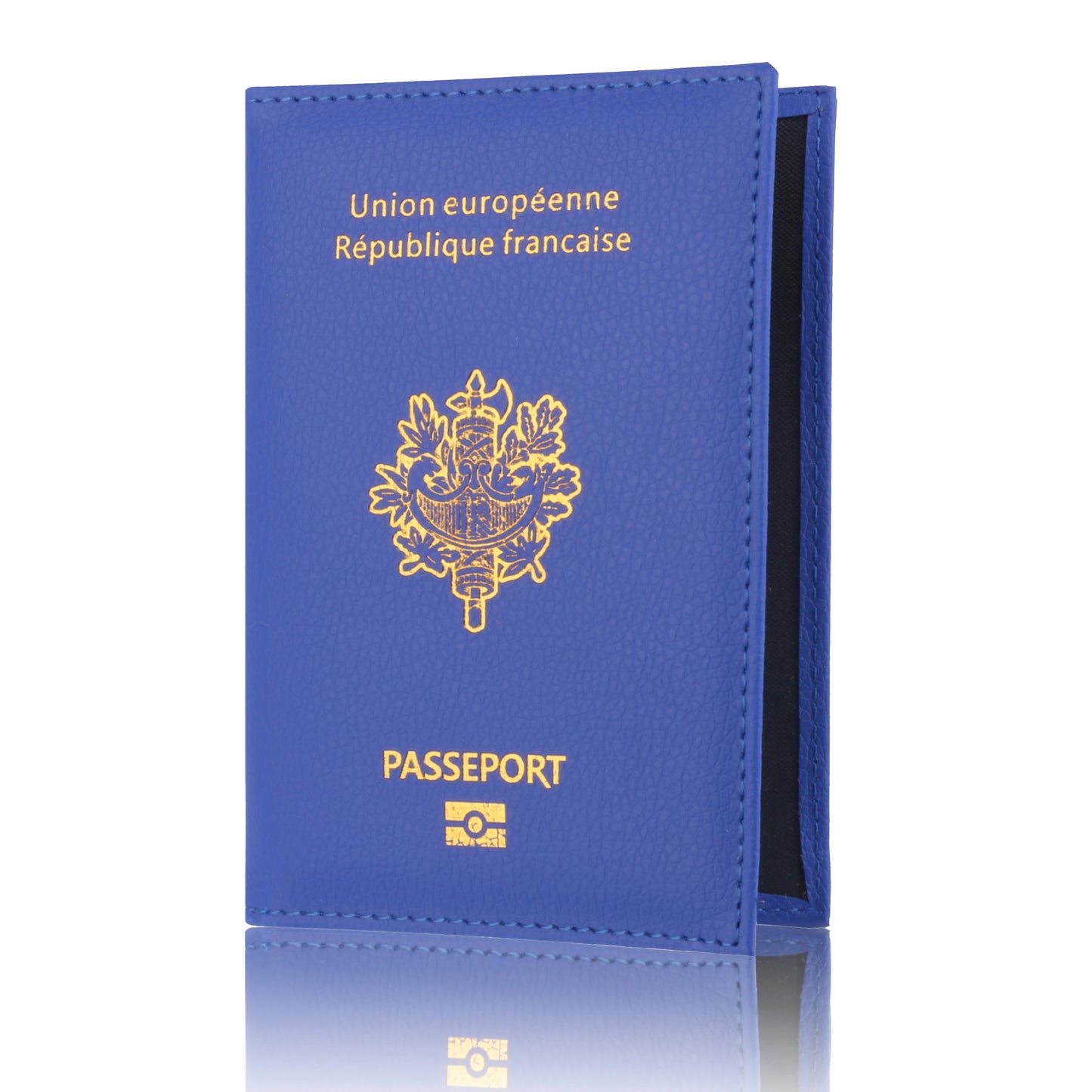 France Travel Passport Holder Case, Leather Fashion French Passport Cover Case Wallet for Men Women