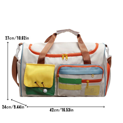 Travel Bag, Duffel Bag Cosmetics Bag, Professional Fitness Bag, Yoga Swimming Training Backpack, Satchel Shoulder Crossbody Tote Bag, Suitable for Men and Women