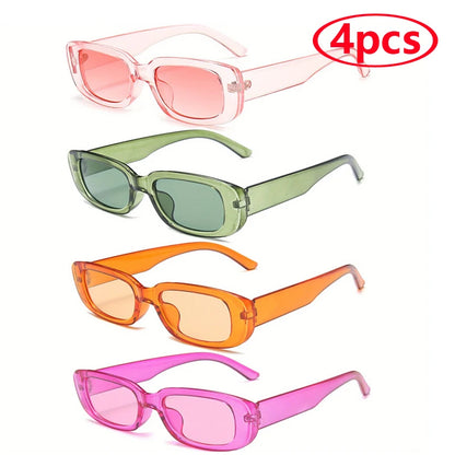13pcs Small Square Sunglasses Women Retro Sun Glasses Men Brand Classic Travel Rectangle Candy Colors Eyeglasses Female UV400