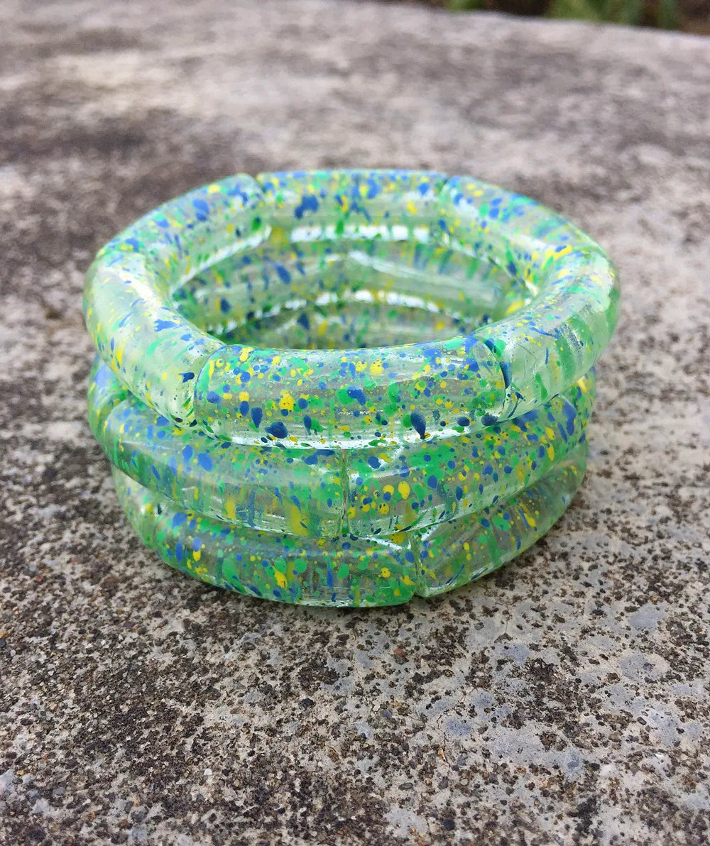 FishSheep Vintage Leopard Print Acrylic Stackable Bracelets Bangles for Women Resin Stretchy Bracelet 2023 Fashion Jewelry Gift