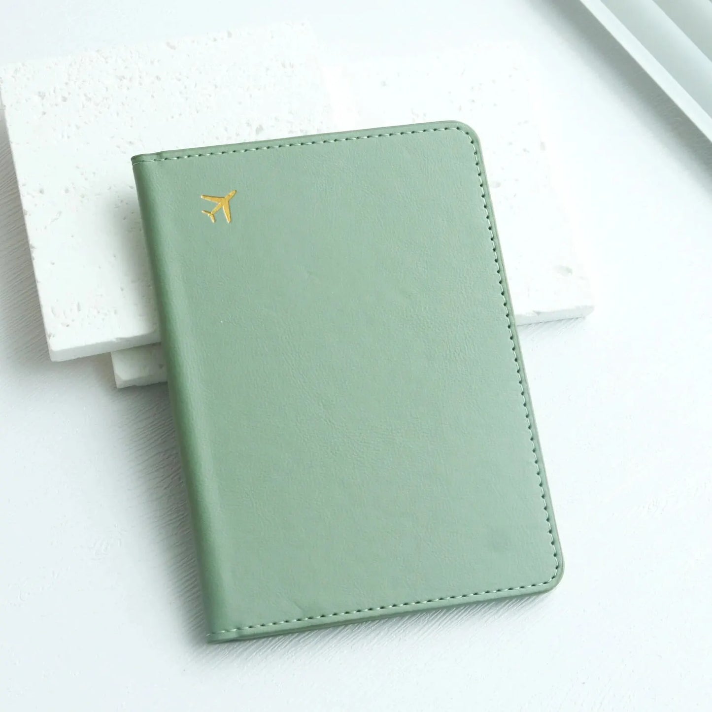 Pure Chic Passport Wallet Faux Leather Lightweight Waterproof Rfid Blocking Slim Vaccine Card Holder Travel Essentials
