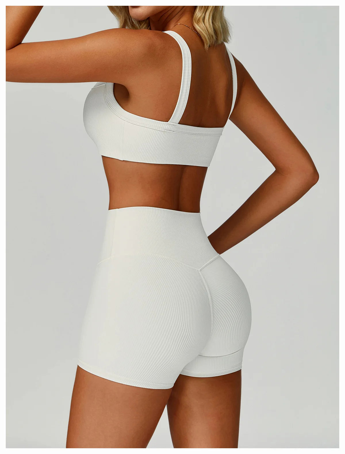 Customized LOGO Women's Shoulder Strap Threaded Yoga Bra Beauty Back Tight Sports Underwear Running Fitness Top
