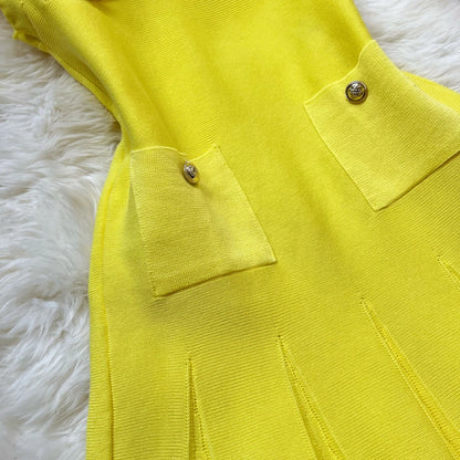 YuooMuoo Chic Fashion 2025 Summer Pleated Short Dress Women O-neck Slim Waist A-line Party Dress Streetwear Lady Outfits Vestido