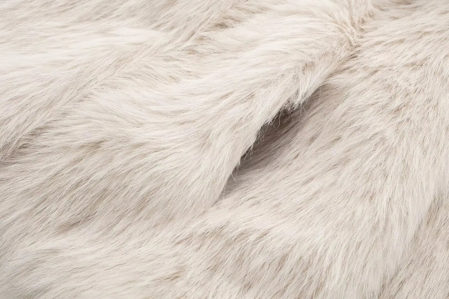 TRAFZA Female Vintage Artificial Fur Effect Coats Lapel Warm Plush Long Sleeves Hidden Buttons Autumn Winter Casual Outerwear
