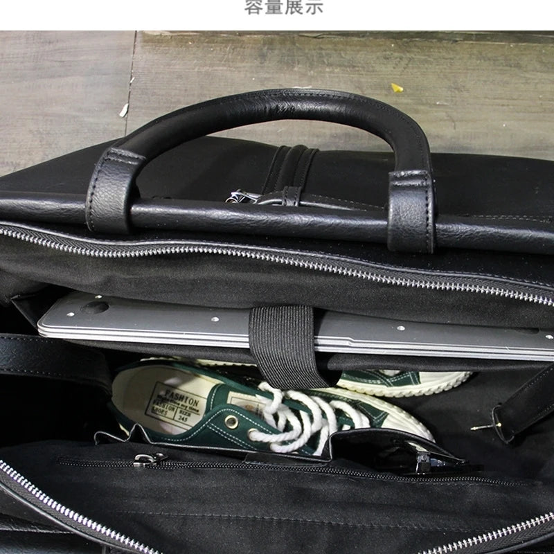 Luxury Travel Bag Men Handbag Large Capacity Luggage Bag Men's Top-Handle Bags Fashion Crossbody Bag Male Gym Fitness Handbags