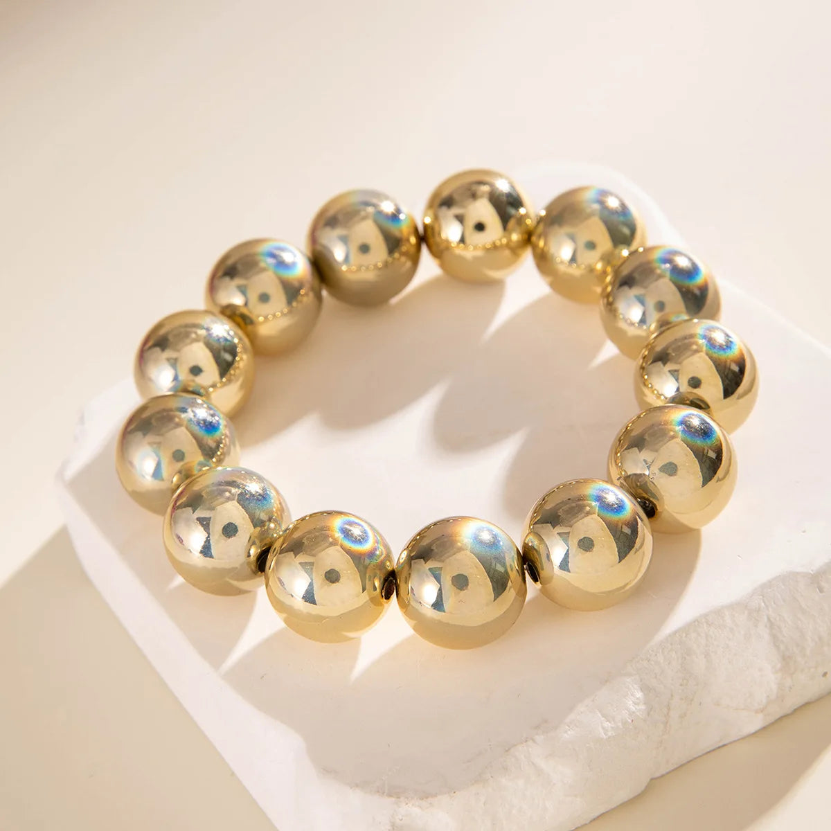DIEZI Bohemian Multicolor CCB Beads Bracelets For Women Fashion Sweet Shell Starfish Conch Charm Bracelets Bangles Men Jewelry