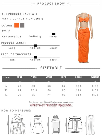 Weird Puss Bandage Ruched 2 Piece Set Women Square Collar Bra+Skinny Long Skirts 2025 Summer Vacation Beach Party Trend Suits