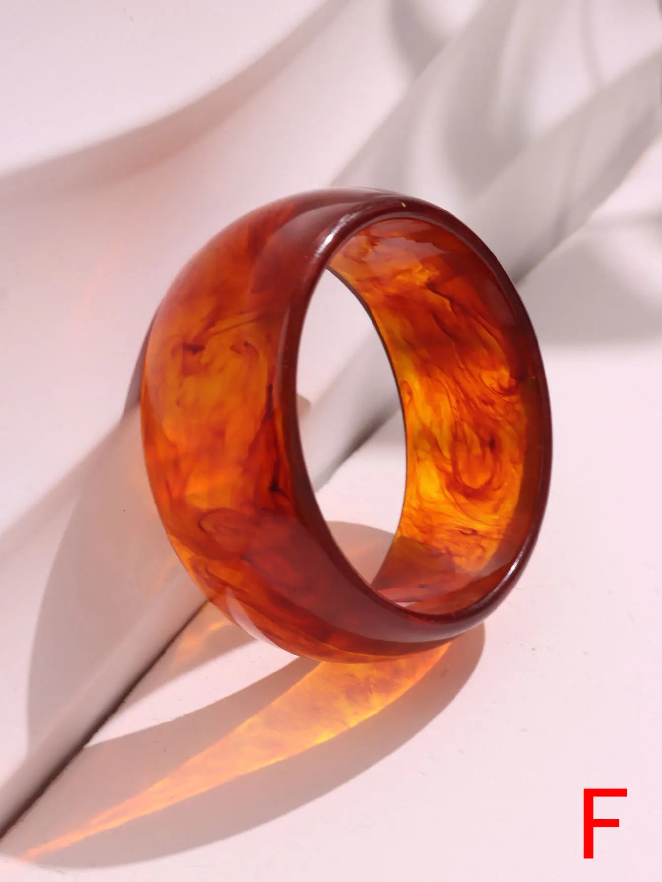 Brown Black White Contrast Geometric Irregular Resin Bracelet for Women Girl Summer Decoration Bangle HUANZHI 2025 NEW INS