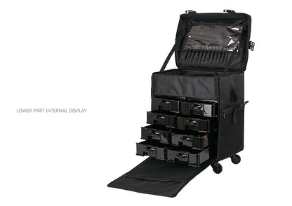 Multifunction Rolling Luggage Sets Spinner Multi-layer Trolley Suitcase with Wheels Women Oxford professional Cosmetic Case
