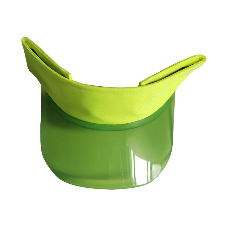 Parent-child Sun Visor Hats Mom's Son Daughter Plastic PVC Visor Caps Outdoor Sport Bicycle Sunshade Hat for Women