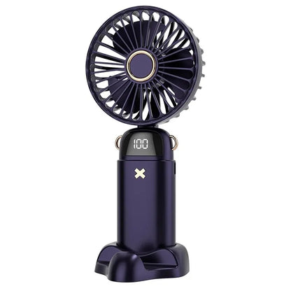 Mini Handheld Small Fan Portable Portable Silent Office Desk Student On Dormitory Charging Outdoor Hand Holding Fan Small