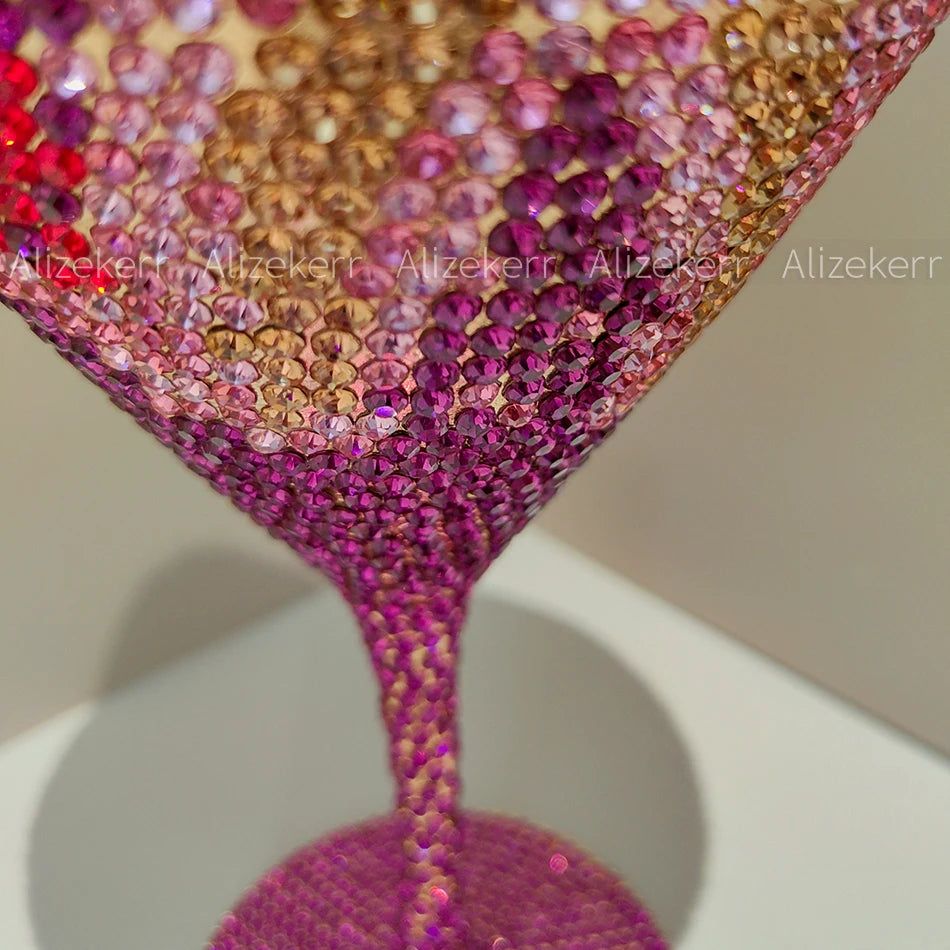 Alizekerr Goblet Rhinestone Evening Bags Women Gorgeous Boutique Unique Flower Crystal Clutch Purses And Handbags Wedding Party