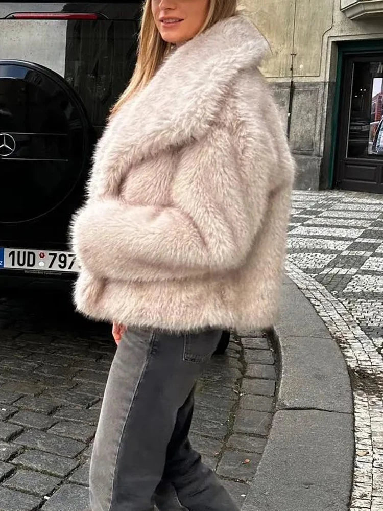 TWOTWINSTYLE Solid Temperament Jackets For Women Lapel Long Sleeve Patchwork Buttons Designer Coats Female Fashion Style Clothes
