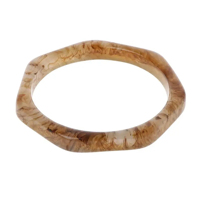 Niche Tortoiseshell Acrylic Bracelet Resin Leopard Mottled Bangle Gift for Wife