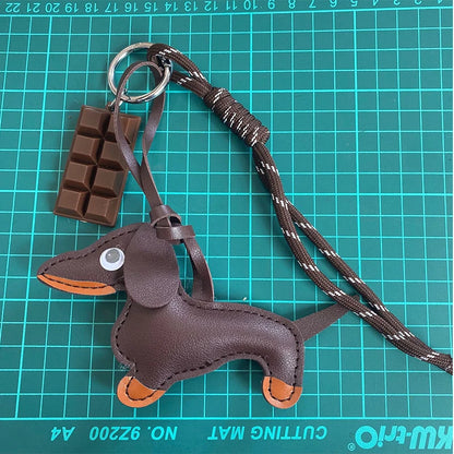 Braided Rope Bag Pendant High-grade Keychain Pendant Ruth's Same Style Dachshund Pendant Suitable For Phone Bag Accessories