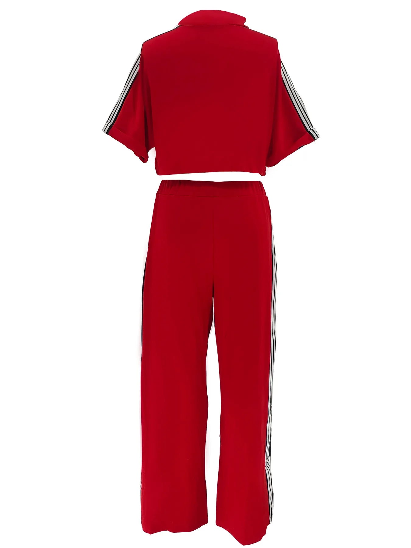Pant Set Women Two Piece Sets Denim Matching Sets Jogger Tracksuit Matching Sets Zipper Tops Wide Leg Long Pants Elastic Waist