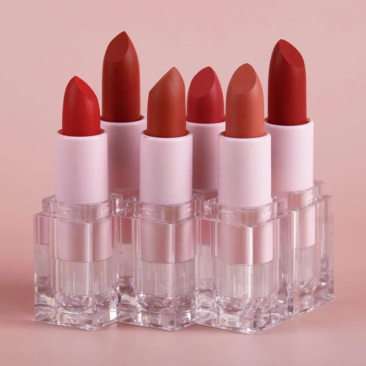 Bulk Matte Lipstick Private Label Cosmetic Waterproof Pigmented Tint Cute Velvet Lips Makeup Wholesale Items For Business