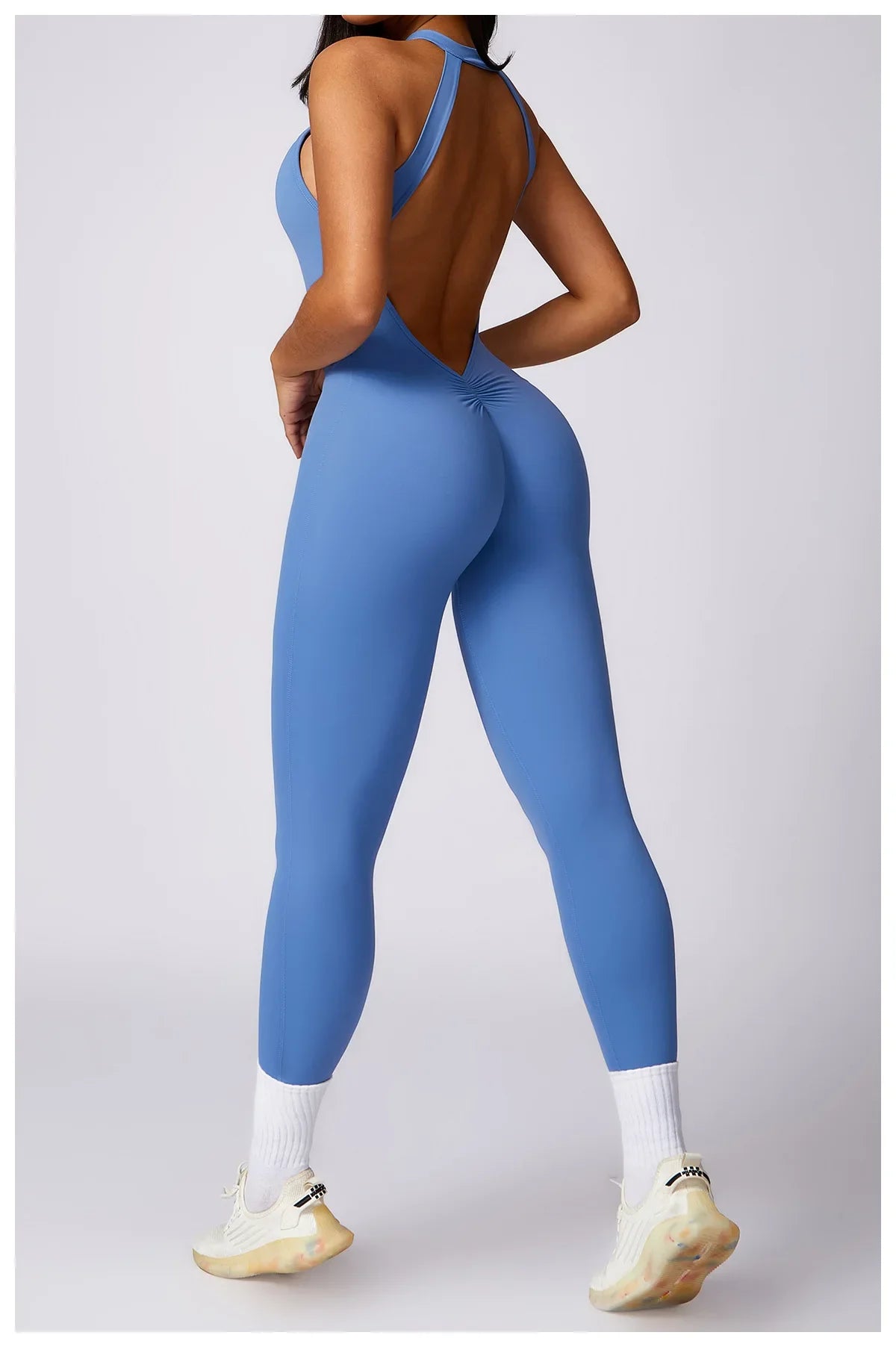 Custom LOGO High Quality Outdoor Jumpsuit Activewear tracksuit women‘s one-piece yoga clothes running tight fitting sportswear
