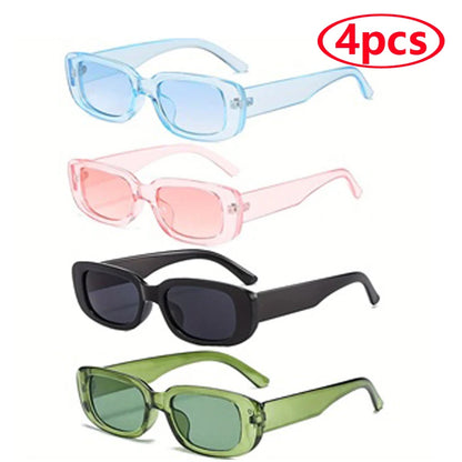 13pcs Small Square Sunglasses Women Retro Sun Glasses Men Brand Classic Travel Rectangle Candy Colors Eyeglasses Female UV400